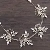 Kopfbedeckungen, exquisites Kristall-Haarband, Braut-Blumen-Kopfbedeckung, Braut-Stirnband, handgefertigtes Perlen-Hochzeitskleid