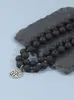 H￤nge halsband yuokiaa mala p￤rlor halsband naturlig lava rock b￶n yoga spiritualitet bohemian tassel kalebass tr￤d av liv p￤rlstav choker