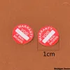Geschenkomschakeling 10 mm Leven Leven Breekbare afdichting Labels Universele D Void -stickers Kijk en delicaat