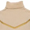 Women's Sweaters #3801 Turtleneck Thin Knitted Tops Split Joint Mesh Hollow Out Knitwear Pullover Women Elastic Sweaters Ladies Knitwear Spring T221019