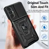 Fönsterkamerafodral för Moto Edge 30 G53 G73 G13 G23 E13 G72 G52 Fusion Neo Lite Pro 5G Armor Phone Kickstand stötsäker Case Cover Cover