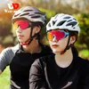 Utomhus Eyewear West Cykling 3 Lens Polariserade cykelglasögon UV400 SPORT SPORT SUNGLASSES Män kvinnor MTB Road Bike Goggles 221019