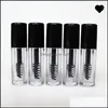 Verpakking Flessen 0 8Ml Lege Mascara Tube Wimper Crème Flacon/Vloeistof Fles Sample Cosmetische Container Met Lekvrije binnenste Zwarte Dop Dhxtc