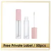 LIGLISS Whole Pink Lipgloss Rurki Prywatne oznakowanie Pusty zamrożony pojemnik Niestandardowy logo Pakowanie szminki 4308691