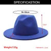 Beanie/Skull Caps 2020 Winter Fedora Hats for Women Fashion Flat Wide Wool Felt Jazz Fedora Hats for Men Black Goth Top Vintage Wedding Hat T221013