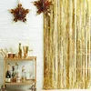 Party Decoration 2x1m Rose Gold Metallic Foil Tinsel Fringe Curtain Wedding Birthday Decorations Kids Backdrop Po Props Supplies