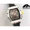 Kecatitan watch r rm011-fm series 7750 automatic mechanical black tape mens Watch