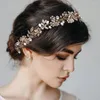 Headpieces Pearl Rhinestone Headband Roman Wedding Bride Greek Women Hair Accessories Jewel Tiaras Jewelry