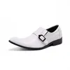 Dress Shoes White Men Leather Banquet Party Handmade Oxfords Plus Size Male Shoe Grooms Wedding Brogues