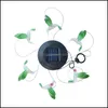 Gartendekorationen Solarenergie Schmetterling Pendellampen LED Colorf Gradient Exquisite Geschenk Windbell Lampe Schönheit Kreativ mit unterschiedlichen Dheko