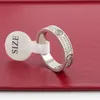 Miłość śrubowa pierścień diamentowy Pierścienie cyrkonowe klasyczny luksusowy projektant biżuterii Kobiety 316L Tytanium Steel Złota Srebrna Róża Never Fade Nie alergia