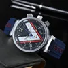 2022 Herren Luxury Quartz Watch Fashion Leisure V-Word Multifunktionella kalendervattentäta bältesur