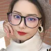 Sunglasses Frames 2022 Round Glasses Women Brand Designer Vintage Eyeglasses Female Clear Lens Transparent Big Frame Anti-blue Light