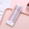 Pz/set Creativo Kawaii Penna firma semplice Colore nero Penne gel Scrittura a mano Matita Studente Scuola Forniture per ufficio