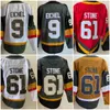 VIN REVERSE HOCKEY RETRO HOCKEY 9 Jack Eichel Maglie 7 Alex Pietrangelo 71 William Karlsson 61 Mark Stone 81 Jonathan Marchessault Practice b