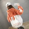 Women's Hoodies Womens Hooded Sweatshirt With Ears On Hood Kpop Cute Oversized Coat Fleece Spring Aesthetic Girl Embroidery Pullovers