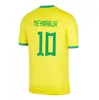 Giocatore versione 2022 2023 Maglie di calcio Brasile Marcelo Pele Paqueta Neres Coutinho Firmino Jesus Vini Jr 22 23 Brasils Football Shirt Kit Kit Uniform