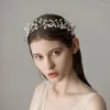 Headpieces O353 Gracieful Pure Flowers Hairpieces Royal Bridal Wedding Headpiece Cathedral Hairband pannband
