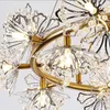 Pendant Lamps Modern Ring Dandelion Chandelier 45 Heads Living Room Bedroom Dining Clothing Store Decorative Lamp Model LED