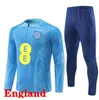 2022 2023 Inglaterra Chándal para adultos Jersey de fútbol Entrenamiento Kane Sterling Rashford Sancho Grealish 22 23 Hombres Niños Nacional Fútbol Chándales Kit Survetement