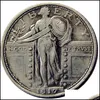 Altre forniture per feste festive Us Craft Coins Liberty Dies Copia Quarter Metal Plated Dollar Standing Sier 19161924Ps Manufacturing F Dhsyf