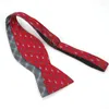 Bow Ties Brand Fashion Men's Self Tie Red Bowties For Men Classic Jacquard Cravat Accessories Necktie Butterfly