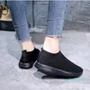 Women Knit Sock Shoe Designer Sneakers Flat Platform Lightweight Trainers High Top Quality Mesh Comfortable Casual Shoes 7 Colors