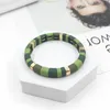 Strand 2022 Cool Fashion Boho Green Scrub Unisex Stretch Bracelets Colorful Bangles For Charm Women Bracelet Femme Cuff Gift DIY
