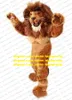 Brown Male Lion Mascot Costume Adult Cartoon Character Outfit Suit Wedding Celebration Large-scale Activities zx1003