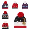 Christmas Hat Winter Knitted Beanie Unisex Funny Holiday Hat for Adults New Year Party Gifts