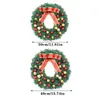 Decorative Flowers Christmas Wreath Artificial Pinecone Red Berry Garland Hanging Pine Cone Maple Cloth Rattan Material Hom