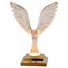 Tafellampen Crystal Eagle Lamp LED Creatieve Acryl Bird Geur Wireless Laying Slaapkamer Bedkide Touch Sfeer Desk