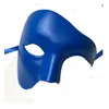 PVC Steampunk Phantom Masquerade Cosplay Mask Half Face Men Women Prunk Carnival Costume Props 220715