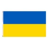 Ukrayna bayrağı 90x150 cm Fabrika Tedarik Premium Polyester Country Ulusal Banner Pirinç Gromları
