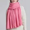 Scarves AOPU autumn winter pure wool scarf female pure color korean thick warm scarf knitted scarv