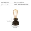 Table Lamps Loft Vintage Dimmer Lamp Pipe Desk Lights Iron Base For Study Room Novelty Night Lighting E27 Edison Bulb