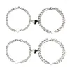 Lien Bracelets U90E 2pcs / Set Coeur Aimant Attirer Couple Bracelet Amour Charme Bijoux