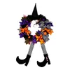 Décorations de Noël 2022 Halloween fleur anneau porte suspendus fantôme maison décoration pendentif # Q