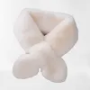 Écharpes Écharpe en peluche pour filles et enfants, écharpe épaisse en fourrure de lapin, écharpe chaude