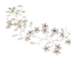 Headpieces O353 Gracieful Pure Flowers Hairpieces Royal Bridal Wedding Headpiece Cathedral Hairband pannband