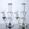 Klein Hohakahs Heady Glass Water Bong Recycler Showerhead Perc Percolator 14mm Joint Bongs Water Oil Dab Rigs with Bowl XL2062