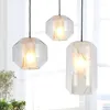 Pendant Lamps Postmodern Minimalist Marble Glass Bedroom Bar Lights Designer Creative Restaurant Club Decoration Lamp LB022915