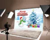 Party Decoration Milsleep Santa Claus Snowman Bakgrund Merry Chirstmas White Pograph Festival Bakgrund PO Dekorationer