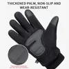 Rękawiczki narciarskie Winter Men's ciepły, niestosie poślizgowy polarny polarny polar wiatwiowy przeciwprawia woda ekranowa woda plus aksamitne grube L221017