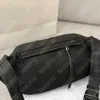 Bolsa de cintura de grife de náilon para mulheres Bolsas de cintura de cinto casuais com zíper no peito Fanny Pack masculino preto Bumbag de couro crossbody esporte pochetes