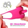 Schoonheid items 10 snelheden vibrators penis ring pik ringen rotatie orale vagina clitoris stimulator g-spot massager tong likken volwassen producten