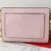 Lettre classique en relief unisexe portefeuille marque de luxe multi-cartes femmes portefeuilles fermeture éclair porte-monnaie célèbre concepteur hommes pochettes porte-cartes de poche