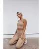 Yoga Outfit Weibliche Sport-Bh Crop Top Laufen Pilates Hohl Frauen Unterwäsche U Eingewickelt Brust Kreuz Gürtel Gym Tragen Rohr sammeln Hause