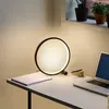 Lâmpadas de mesa Lâmpadas LED Bedroom Circular Desk USB Definível Câmara redonda Night Night Light Sala Luzes de Decoração Home 25cm