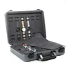 Titta på lådor högkvalitativa aluminiumlegeringar Suitcase Portable Box med låsmycken Utställning stor kapacitet
